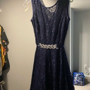 Formal Lace Dress- Navy Blue from David’s Bridal